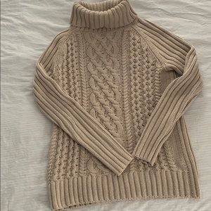 Cable knit sweater